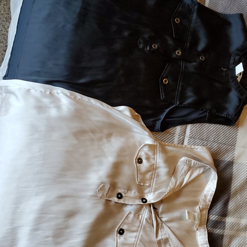 Silk dress tank tops